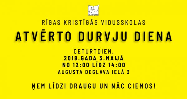 Atvērto durvju diena Rīgas Kristīgajā vidusskolā 2018