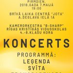 Kamerorķestra B-Sharp un Rīgas Kristīgās vidusskolas kora koncerts 07.05.2018.
