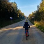 Rīgas Kristīgās vidusskolas vides pētnieku velopārgājiens Ogres Zilajos kalnos 13.10.2018.